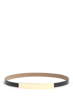 St. John&nbsp;Gold-tone plate-buckle belt