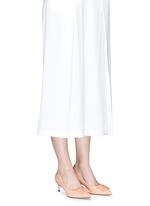 Figure View -Click To Enlarge Enamel plaque patent leather pumps