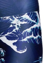 Detail View -Click To Enlarge 'The Cascade' tidal wave print active leggings