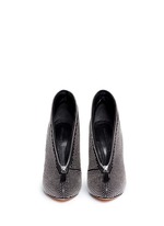 Front View -Click To Enlarge Zip throat stud leather booties