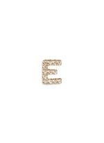 Main View -Click To Enlarge Diamond 18k yellow gold letter charm - E