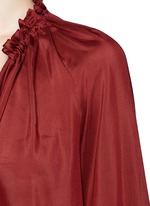 Detail View -Click To Enlarge 'Spira' modal-silk neck tie top