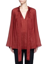 Main View -Click To Enlarge 'Spira' modal-silk neck tie top