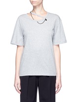 Main View -Click To Enlarge 'Falabella' chain cutout neck T-shirt