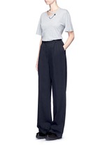 Figure View -Click To Enlarge 'Falabella' chain cutout neck T-shirt