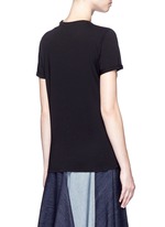 Back View -Click To Enlarge 'Falabella' chain cutout shoulder classic T-shirt
