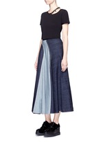 Figure View -Click To Enlarge 'Falabella' chain cutout shoulder classic T-shirt