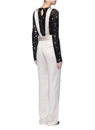 Click To Zoom Lanvin - Techno twill suspender pants