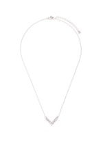 Main View -Click To Enlarge Cubic zirconia V pendant necklace