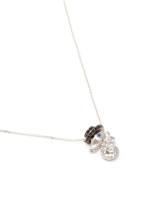 Click To Zoom Bao Bao Wan - 'Little Seahorse' diamond 18k white gold necklace