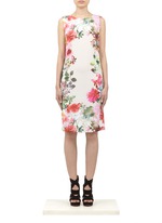 St. John&nbsp;Stretch-silk floral-printed dress