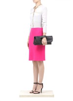 St. John&nbsp;Textured wool-blend pique-knitted pencil skirt