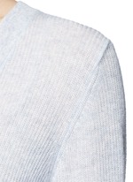 Detail View -Click To Enlarge Deep V-neck cashmere sweater