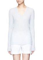 Main View -Click To Enlarge Deep V-neck cashmere sweater
