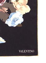 Detail View -Click To Enlarge Origami floral print silk twill scarf