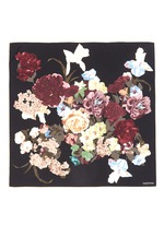 Main View -Click To Enlarge Origami floral print silk twill scarf
