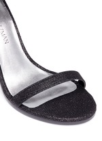 Detail View -Click To Enlarge 'Walk Way' glitter mesh sandals