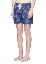 Figure View -Click To Enlarge Paisley print swim shorts