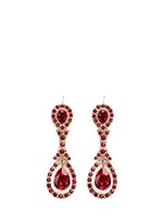 Main View -Click To Enlarge Oval Swarovski crystal drop earrings