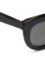 Detail View -Click To Enlarge 'Layered Cat' inset acetate colourblock sunglasses
