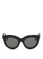 Main View -Click To Enlarge 'Layered Cat' inset acetate colourblock sunglasses