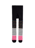 Main View -Click To Enlarge Stripe and polka dot kids tights