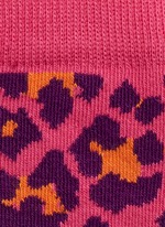 Detail View -Click To Enlarge Leopard and mix pattern kids socks 2-pair pack