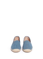 Front View -Click To Enlarge 'Kendrick' denim espadrille slip-ons