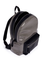 Detail View -Click To Enlarge Mini skull dot print canvas backpack