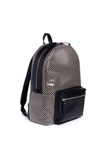Front View -Click To Enlarge Mini skull dot print canvas backpack