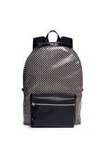 Main View -Click To Enlarge Mini skull dot print canvas backpack