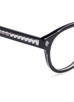 Detail View -Click To Enlarge Floating skull stud acetate round optical glasses