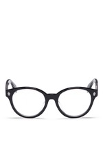 Main View -Click To Enlarge Floating skull stud acetate round optical glasses