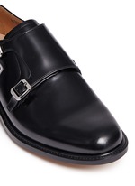 Detail View -Click To Enlarge 'Lora' bookbinder leather double monk strap shoes