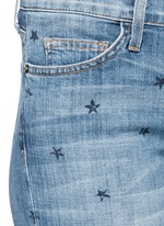 Detail View -Click To Enlarge 'The Stiletto' star print skinny jeans