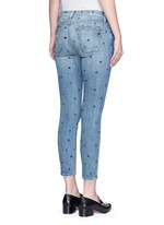 Back View -Click To Enlarge 'The Stiletto' star print skinny jeans