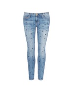 Main View -Click To Enlarge 'The Stiletto' star print skinny jeans