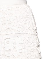 Detail View -Click To Enlarge Geometric floral lace skirt