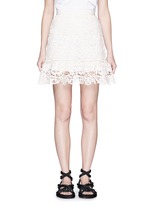 Main View -Click To Enlarge Geometric floral lace skirt