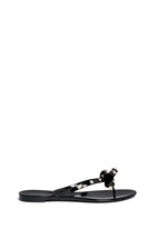 Main View -Click To Enlarge 'Rockstud' bow flat jelly sandals
