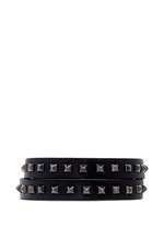 Main View -Click To Enlarge 'Mini Rockstud' double wrap leather bracelet