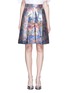 Main View - Click To Enlarge Main View - Click To Enlarge - DELPOZO - Floral pleat metallic shorts
