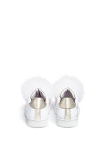 Back View -Click To Enlarge 'Pon Pon' leather slip-on sneakers