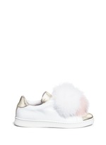 Main View -Click To Enlarge 'Pon Pon' leather slip-on sneakers