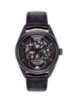 Main View -Click To Enlarge Motor Skull 555 Deepblack skeleton watch