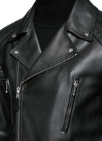Detail View -Click To Enlarge Leather biker jacket