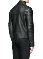 Back View -Click To Enlarge Leather biker jacket