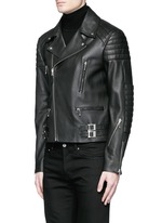 Front View -Click To Enlarge Leather biker jacket