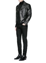 Figure View -Click To Enlarge Leather biker jacket