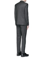 Back View -Click To Enlarge Notch lapel speckled wool suit